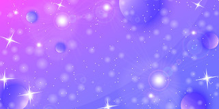 紫色小清新唯美星空星星展板背景